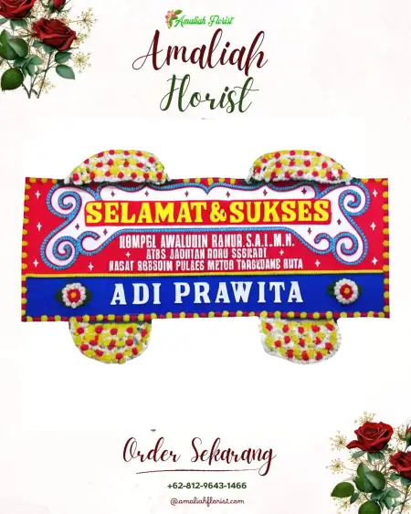 Papan Bunga Ucapan Selamat Wongsorejo