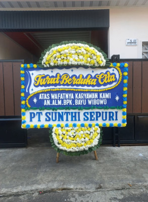 Papan Bunga Duka di Wongsorejo